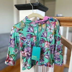 Posh Peanut - Bamboo Reversible Hoodie- 12-18 Months